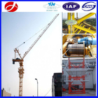 10T 50m jib length QTD125 Yuanxin block building luffing tower crane